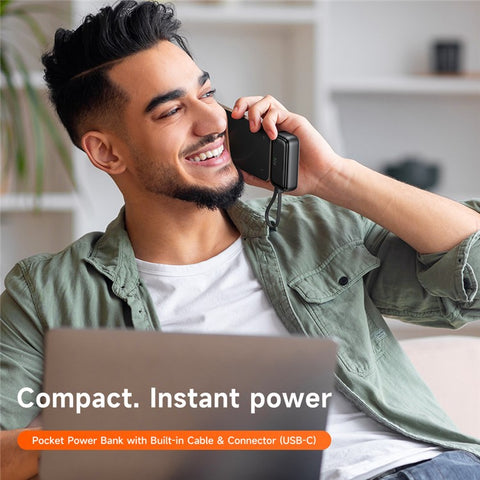 MCDODO MC-7760 MDD Freekit Series Power Bank with USB-C Plug Digital Display 5000mAh 20W Portable Phone Charger