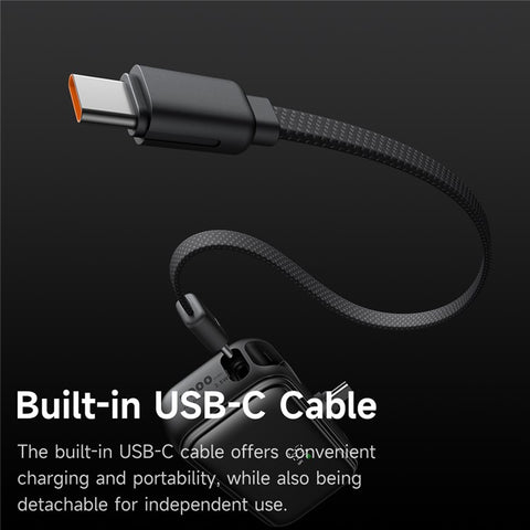 MCDODO MC-7760 MDD Freekit Series Power Bank with USB-C Plug Digital Display 5000mAh 20W Portable Phone Charger
