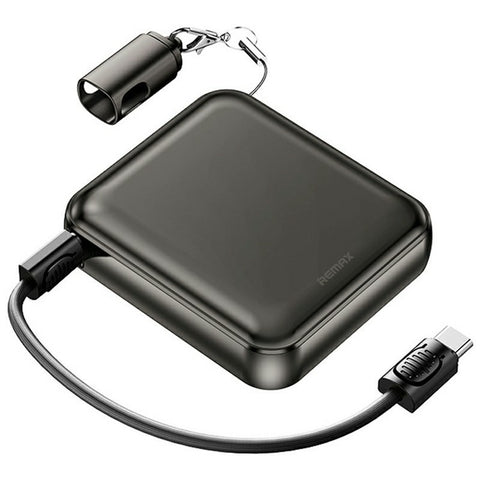REMAX FC-07 20000mAh Power Bank 22.5W Fast Charging Aluminum Alloy Mini Charger with Lanyard Cable