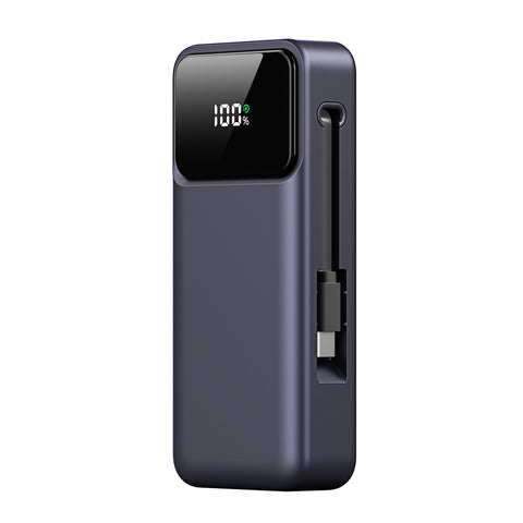 DUZZONA For Universal  P1 10000mAh 22.5W Portable Power Bank with Retractable Charging Cable