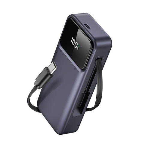 DUZZONA For Universal  P1 10000mAh 22.5W Portable Power Bank with Retractable Charging Cable