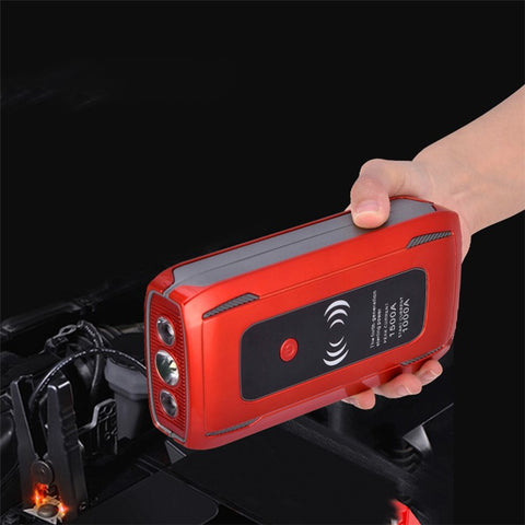 SAGORUSH TM30 26000mAh Car Emergency Starter Power Supply Outdoor Cell Phone Power Bank Portable Charger with LED Light Supports Wireless Charging