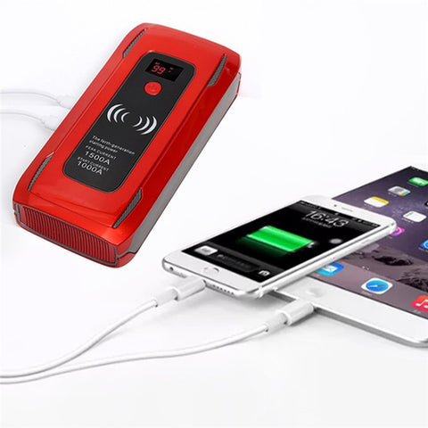 SAGORUSH TM30 26000mAh Car Emergency Starter Power Supply Outdoor Cell Phone Power Bank Portable Charger with LED Light Supports Wireless Charging