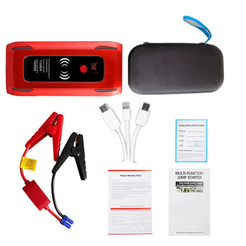 SAGORUSH TM30 26000mAh Car Emergency Starter Power Supply Outdoor Cell Phone Power Bank Portable Charger with LED Light Supports Wireless Charging