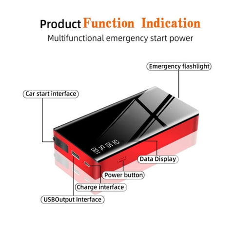 R21 20000mAh Car Emergency Starter Cell Phone Power Bank Portable External Battery Pack with LED Light