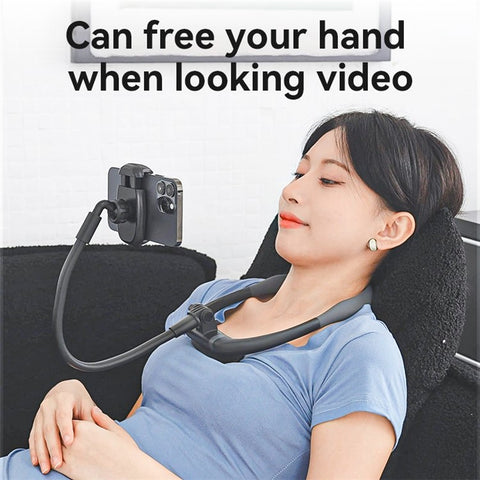 YESIDO C291 Neck Mount Phone Holder Aluminum Alloy Rotation View Phone Neck Bracket