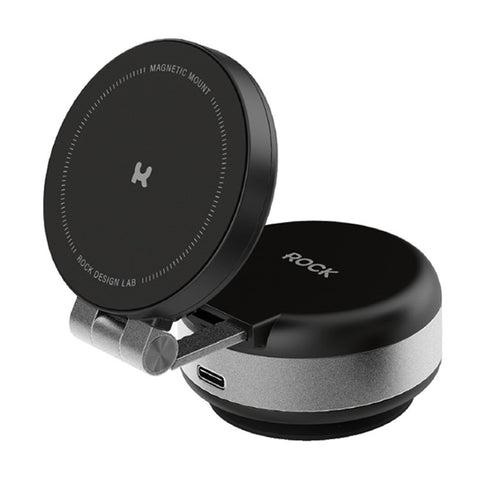 ROCK Q16 Electric Suction Cup Magnetic Phone Holder Portable Phone Stand