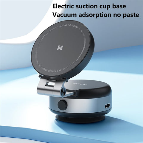 ROCK Q16 Electric Suction Cup Magnetic Phone Holder Portable Phone Stand