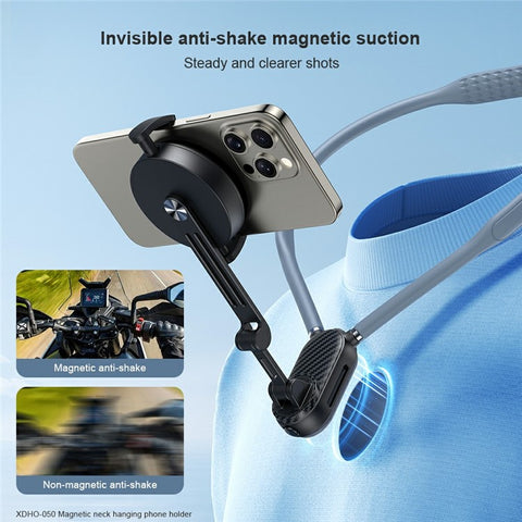 XUNDD XDHO-050 Magnetic Phone Neck Mount Selfie Mount Dual Mode Phone Neck Holder