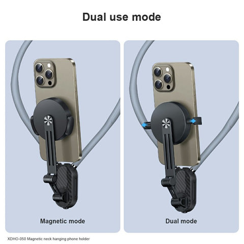 XUNDD XDHO-050 Magnetic Phone Neck Mount Selfie Mount Dual Mode Phone Neck Holder