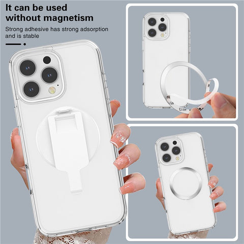 Magnetic Phone Mount Stand Multi-Functional Holder Anti-Drop for Belt Clip / Desktop / Computer Clip