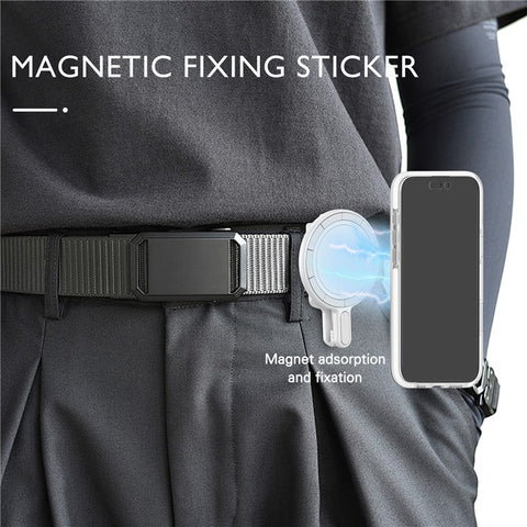 Magnetic Phone Mount Stand Multi-Functional Holder Anti-Drop for Belt Clip / Desktop / Computer Clip