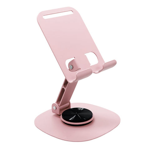 Portable Folding Phone Holder Desktop Stand Carbon Steel 360 Degree Rotation Tablet Bracket
