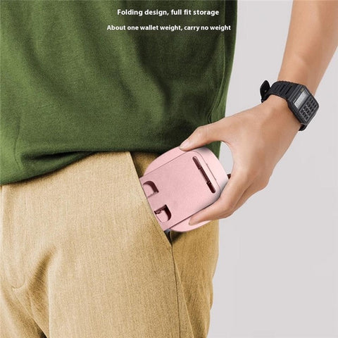 Portable Folding Phone Holder Desktop Stand Carbon Steel 360 Degree Rotation Tablet Bracket