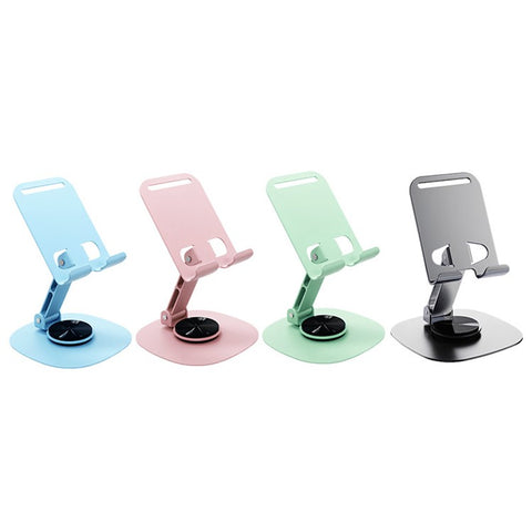 Portable Folding Phone Holder Desktop Stand Carbon Steel 360 Degree Rotation Tablet Bracket