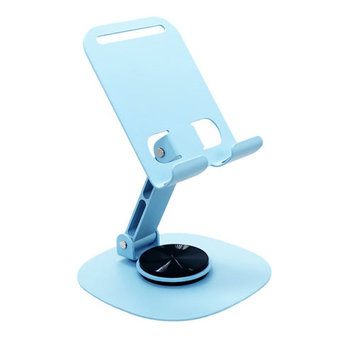 Portable Folding Phone Holder Desktop Stand Carbon Steel 360 Degree Rotation Tablet Bracket