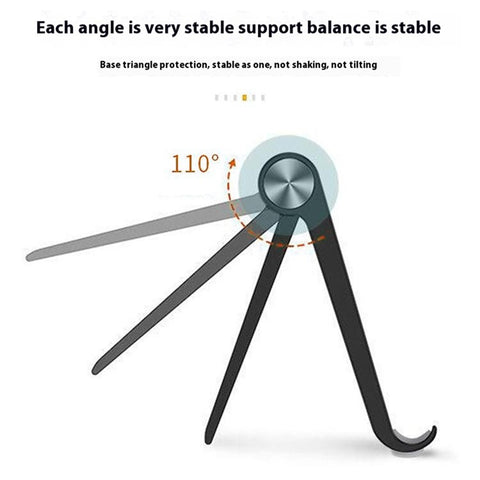HSZJ0001 Adjustable Angle Plastic Portable Foldable Desktop Stand for Smartphones Tablets