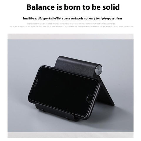 HSZJ0001 Adjustable Angle Plastic Portable Foldable Desktop Stand for Smartphones Tablets