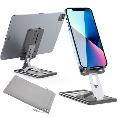 AHASTYLE WG69 Foldable Aluminum Alloy Desktop Stand Multi Angle Adjustable Desktop Holder
