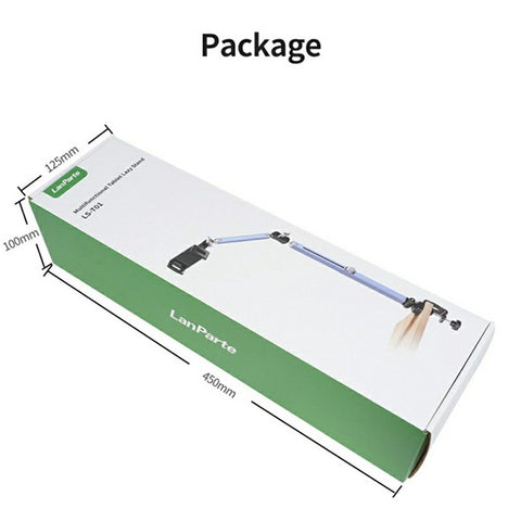 LANPARTE LS-T02 Dual Suction Cup Tablet Stand Angle Adjustable Foldable Desktop Phone Bracket