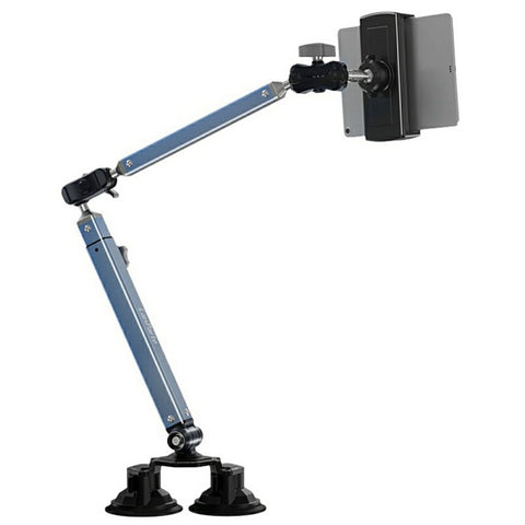 LANPARTE LS-T02 Dual Suction Cup Tablet Stand Angle Adjustable Foldable Desktop Phone Bracket