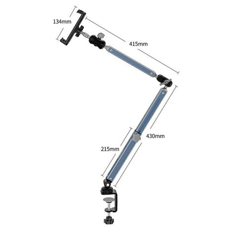 LANPARTE LS-T02 Dual Suction Cup Tablet Stand Angle Adjustable Foldable Desktop Phone Bracket