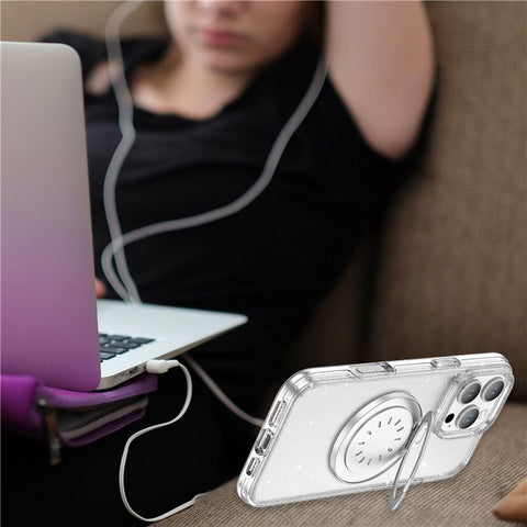 Aluminum Phone Stand with Aroma Diffuser and Mirror