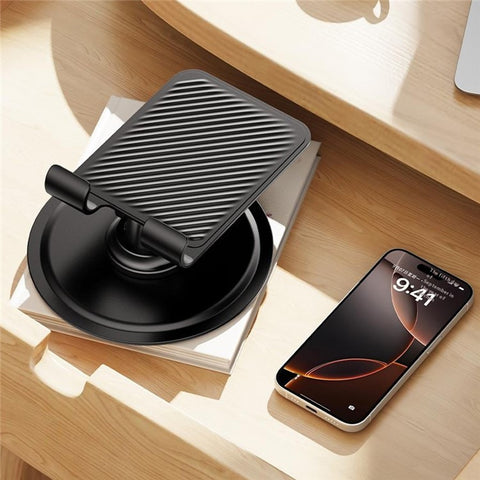 JOPREE X88plus Portable Folding Stand 360 Degree Rotating Desktop Holder for Phones Tablets Up to 16 Inch
