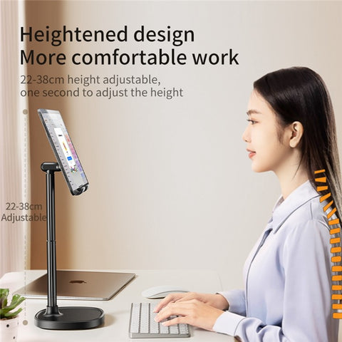 JOPREE X66plus Adjustable Height Desktop Tablet Stand ABS + Aluminum Alloy Phone Holder Bracket