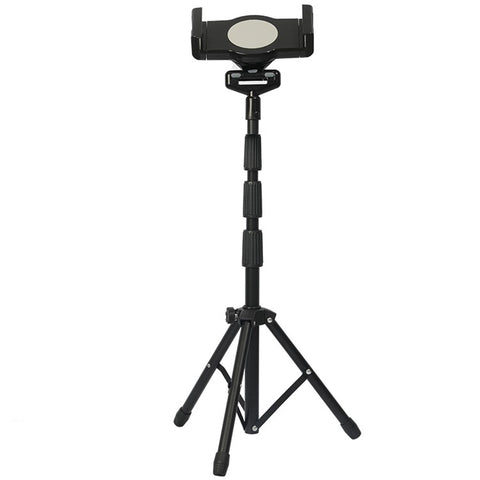 Universal Mobile Phone Tablet Holder Floor Stand 360 Degree Rotating Retractable Tripod Bracket, Thicken Version