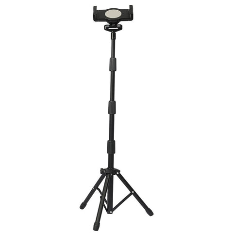 Universal Mobile Phone Tablet Holder Floor Stand 360 Degree Rotating Retractable Tripod Bracket, Thicken Version