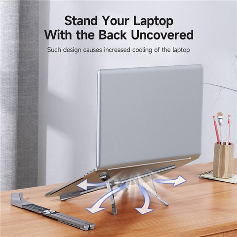 DUX DUCIS X-shaped Foldable Laptop Stand Height Adjustable Notebook Riser Cooling Bracket