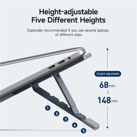 DUX DUCIS X-shaped Foldable Laptop Stand Height Adjustable Notebook Riser Cooling Bracket
