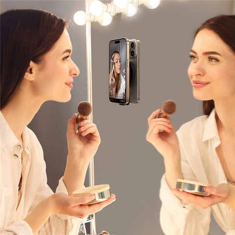 JOYROOM JR-ZS393 Suction Cup Mobile Phone Magnetic Holder for iPhone 16 / 16 Plus / 16 Pro / 16 Pro Max Mirror Wall Mount Phone Holder