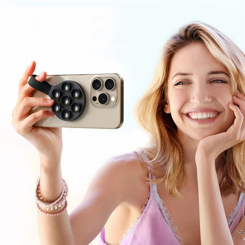 JOYROOM JR-ZS393 Suction Cup Mobile Phone Magnetic Holder for iPhone 16 / 16 Plus / 16 Pro / 16 Pro Max Mirror Wall Mount Phone Holder
