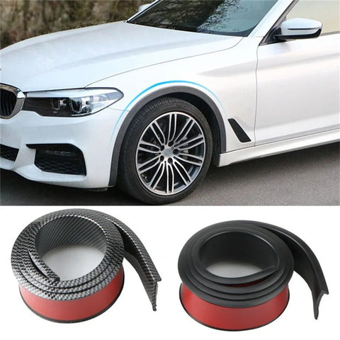 4.5cm Width Car Wheel Eyebrow Anti-Collision PVC Strip Wheel Arch Fender Trim Sticker, 1.5m
