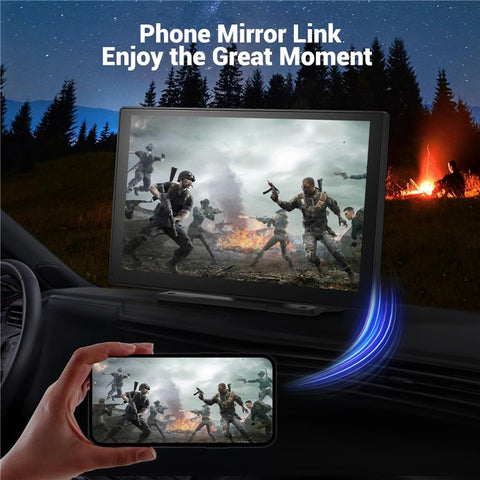 W519 9 Inch Wireless CarPlay Android Auto Screen Portable Car Stereo with GPS Navigation / AirPlay / Mirror Link