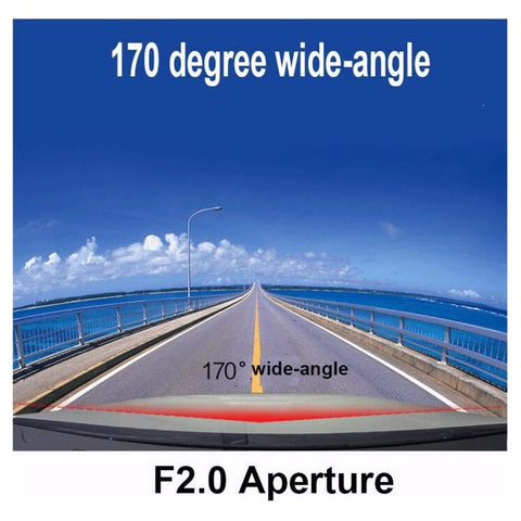 H192 GPS Front Inside Rear Dash Cam Car Camera Driving Recorder with 1080P 170-degree Wide Angle