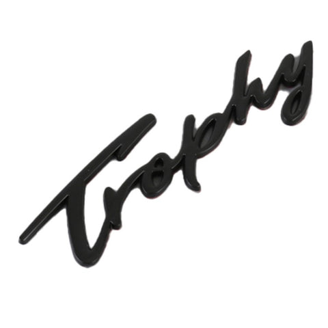 TROPHY Letter Aluminum Alloy Label Decor Self Adhesive Car Decal Sticker SUV Decoration