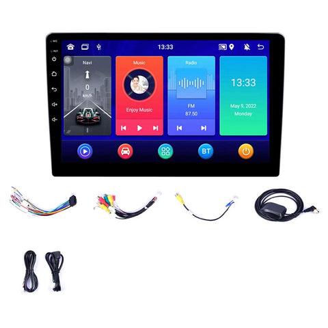 R-910D 1+32GB 10-inch Android 12 GPS Navigation Built-In WiFi Car Multimedia Player + 12-LED Rearview Camera