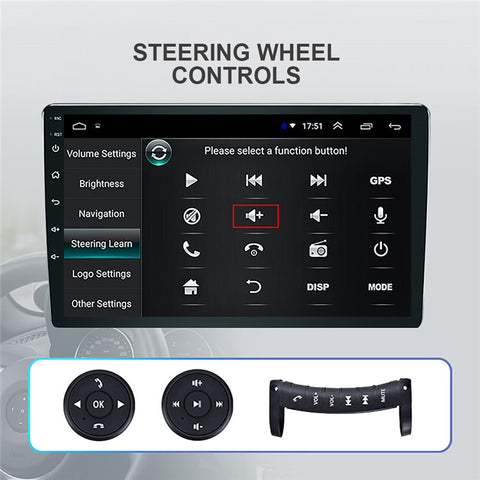 R-910D 1+32GB 10-inch Android 12 GPS Navigation Built-In WiFi Car Multimedia Player + 12-LED Rearview Camera