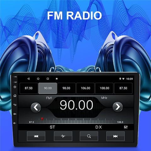 R-910E 10-inch Mirror Link GPS Navigation Android 12 Car Multimedia Player, 2GB+32GB