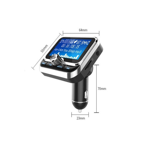 BC32 LCD Bluetooth-compatible MP3 Player Dual USB Car Charger FM Transmitter with Remote Control