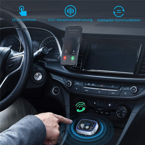 C89S Bluetooth-compatible Car MP3 FM Transmitter Voltage Detection TF U-Disk Music Player PD18W Type-C QC3.0 USB Phone Charger