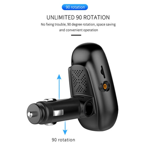 BT29A EQ FM Bluetooth-compatible Transmitter Car MP3 TF/U Disk Player with QC 3.0 + Type-C Fast Charging