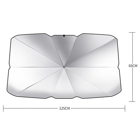 SBT-5024 Foldable Windshield Sun Shade UV Rays Blocking Umbrella for Car Windshield