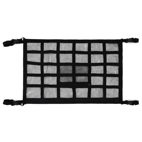 70x50cm Double-Layer Car Roof Storage Net Pocket Vehicle Interior Roof Storage Mesh Organizer