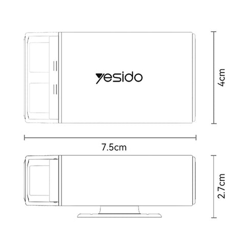 YESIDO C248 Safety Hammer Emergency Escape Tool Car Window Breaker Seatbelt Cutter
