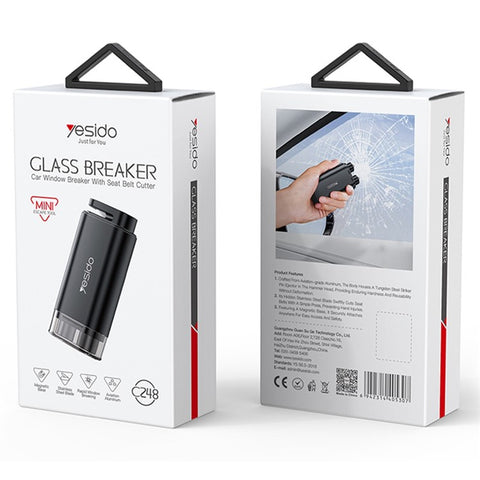 YESIDO C248 Safety Hammer Emergency Escape Tool Car Window Breaker Seatbelt Cutter