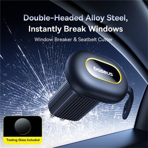 BASEUS Gotrip DT1 Car Double-Headed Safety Hammer Emergency Escape Tool Vehicle Window Breaker